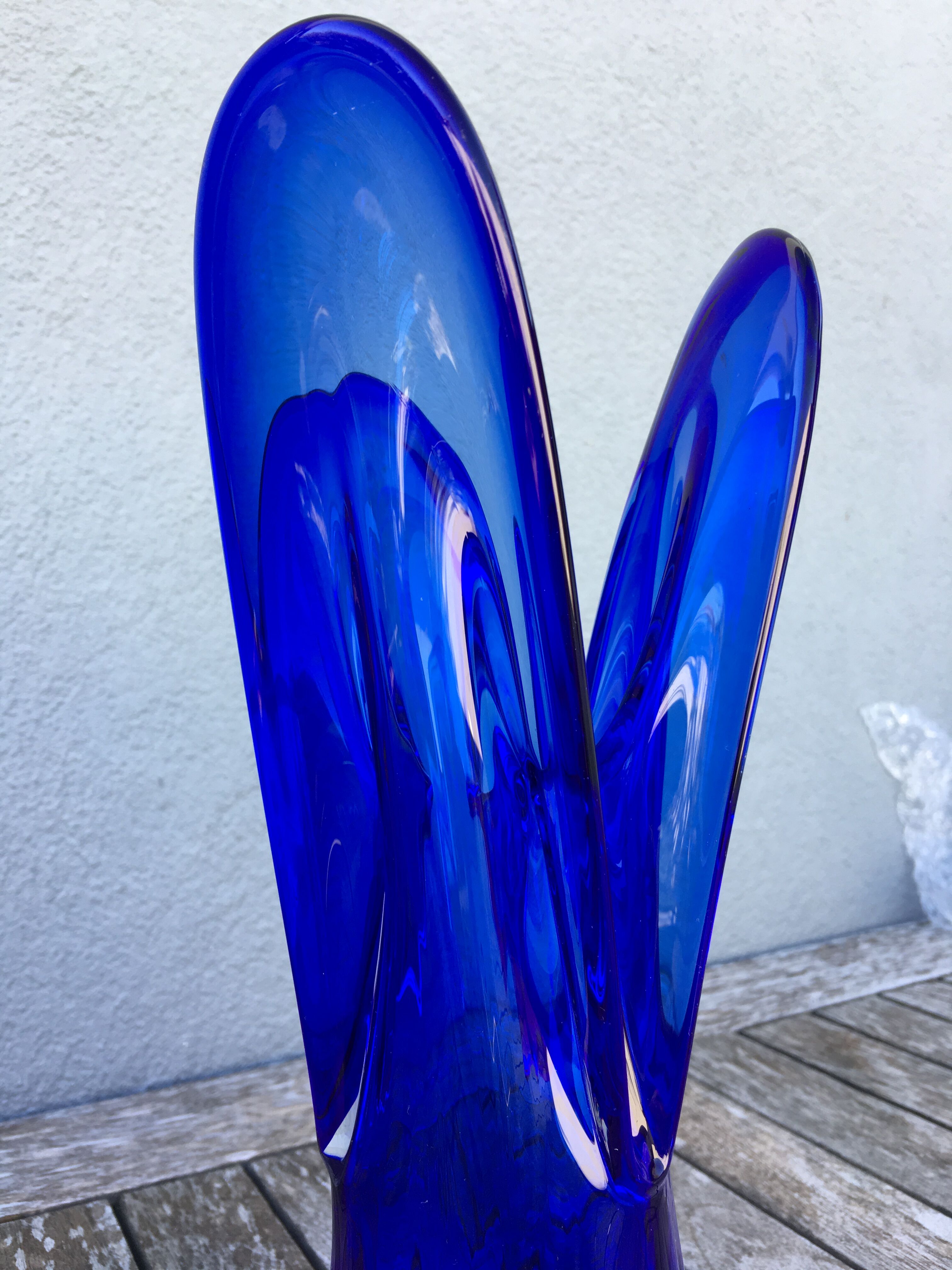 Blue glass vase 60/70