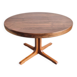 Baumann dining table 1960 extendable from 114 to 167 cm with integrated extensions.