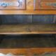 Rustic buffet Louis XV-Regency-jointed-massive wood-snail feet