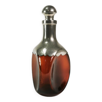 Bouteille-carafe décorée, Pays-Bas Art Déco, années 1950.