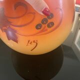 Ball vase signed Legras