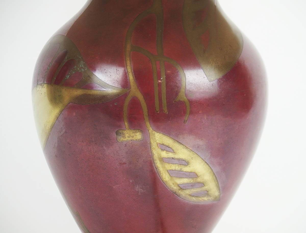 Art Deco metal lamp by WMF Ikora