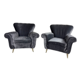 Paire de fauteuils italien vintage 1950 par Isa Bergamo