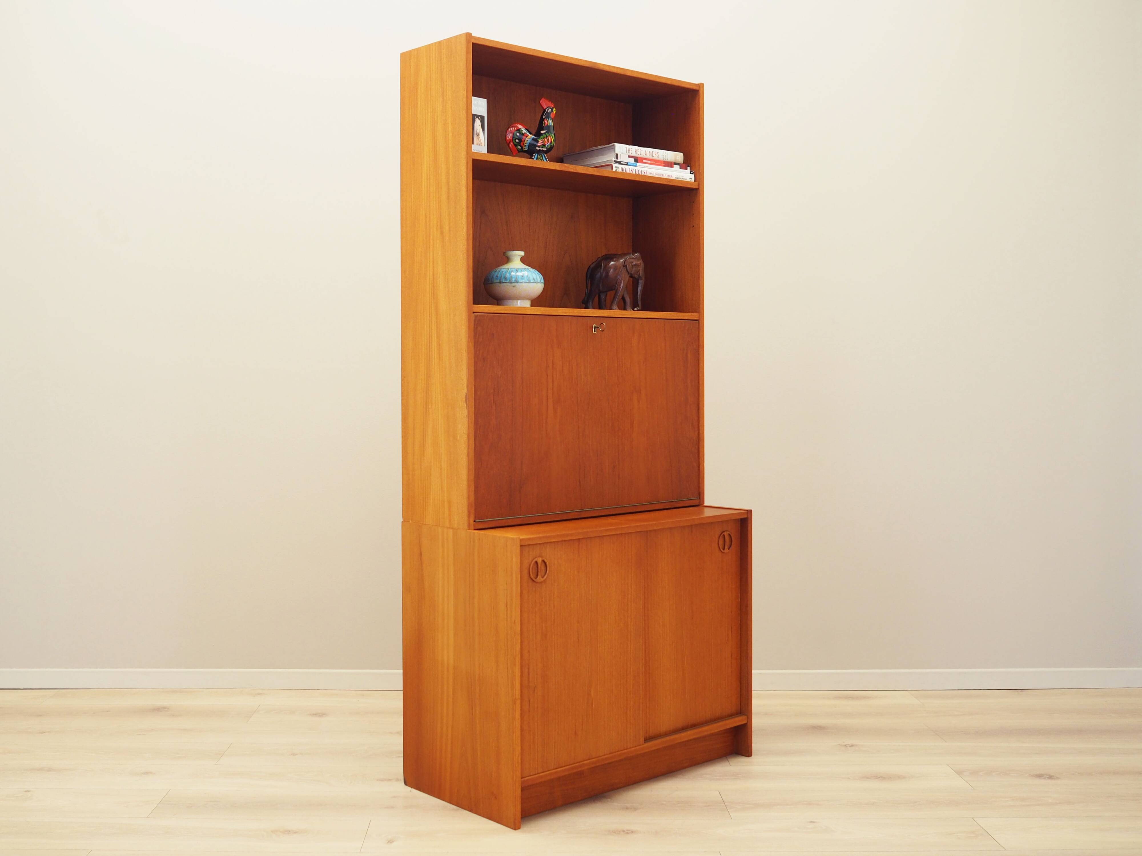 Teak bookcase, Danish design, 1970s, production: Denmark
