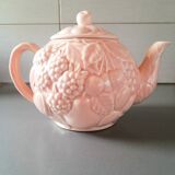 Fruit teapot in slip.