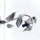 Silver floral lamp