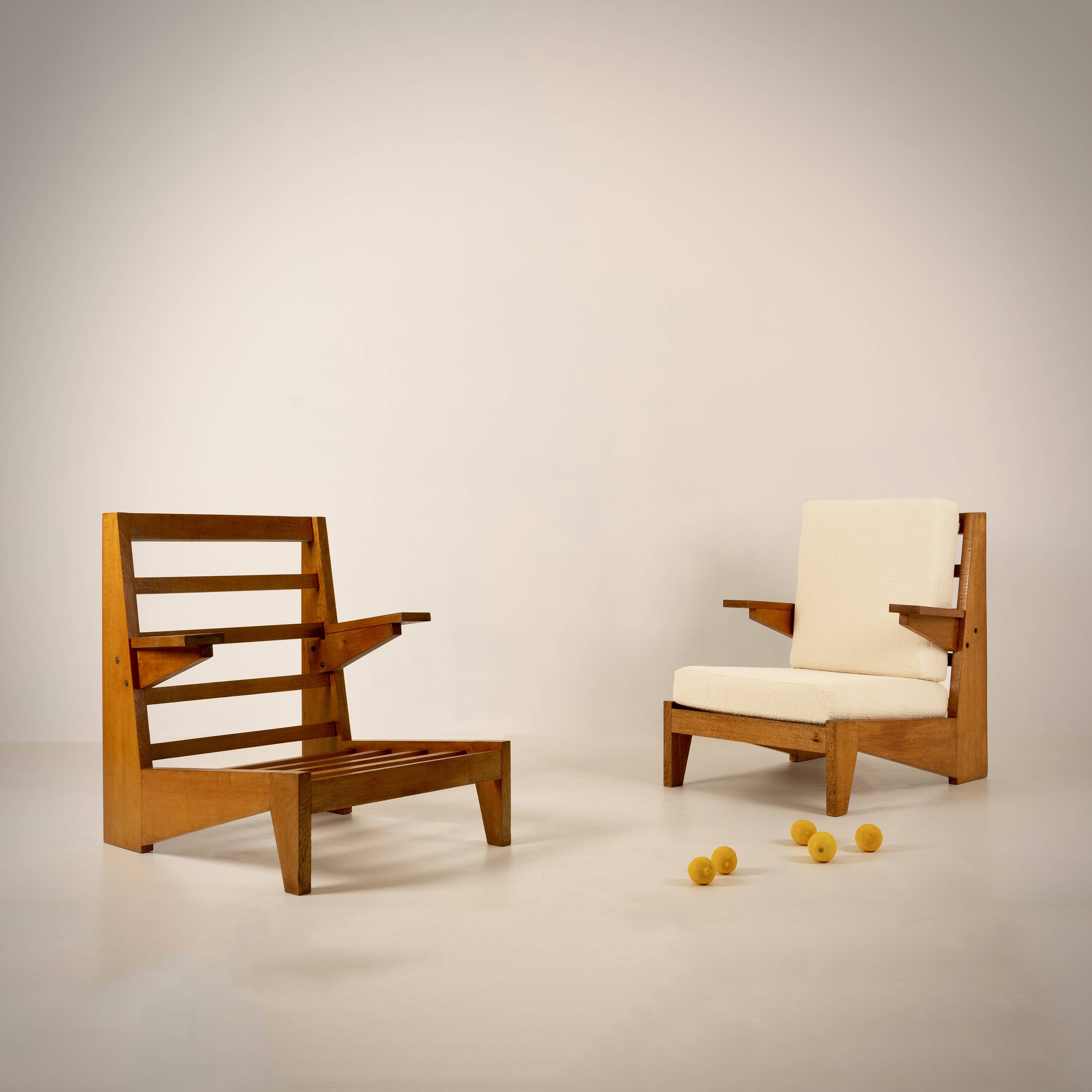 Bernard Durussel, pair of armchairs, France, 1948