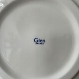 Two antique plates in Gien porcelain France