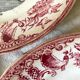 Old talking plates Gien "a wedding in the countryside"