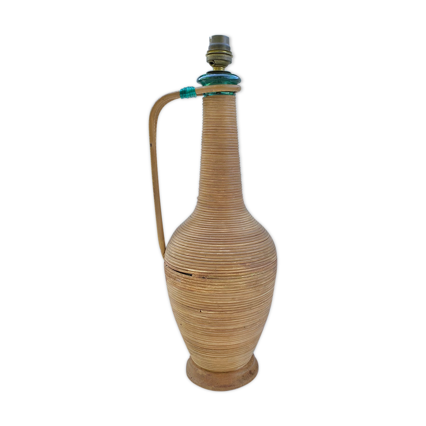 Vintage rattan lamp