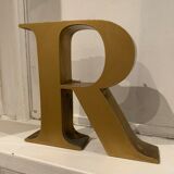 Letter.E . vintage metal