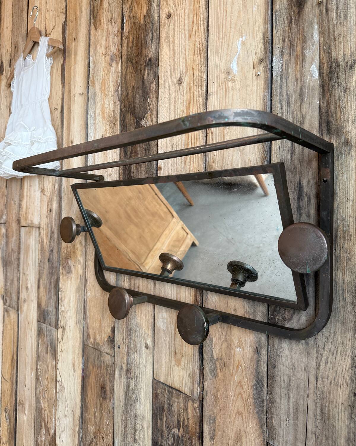 Vintage metal coat racks