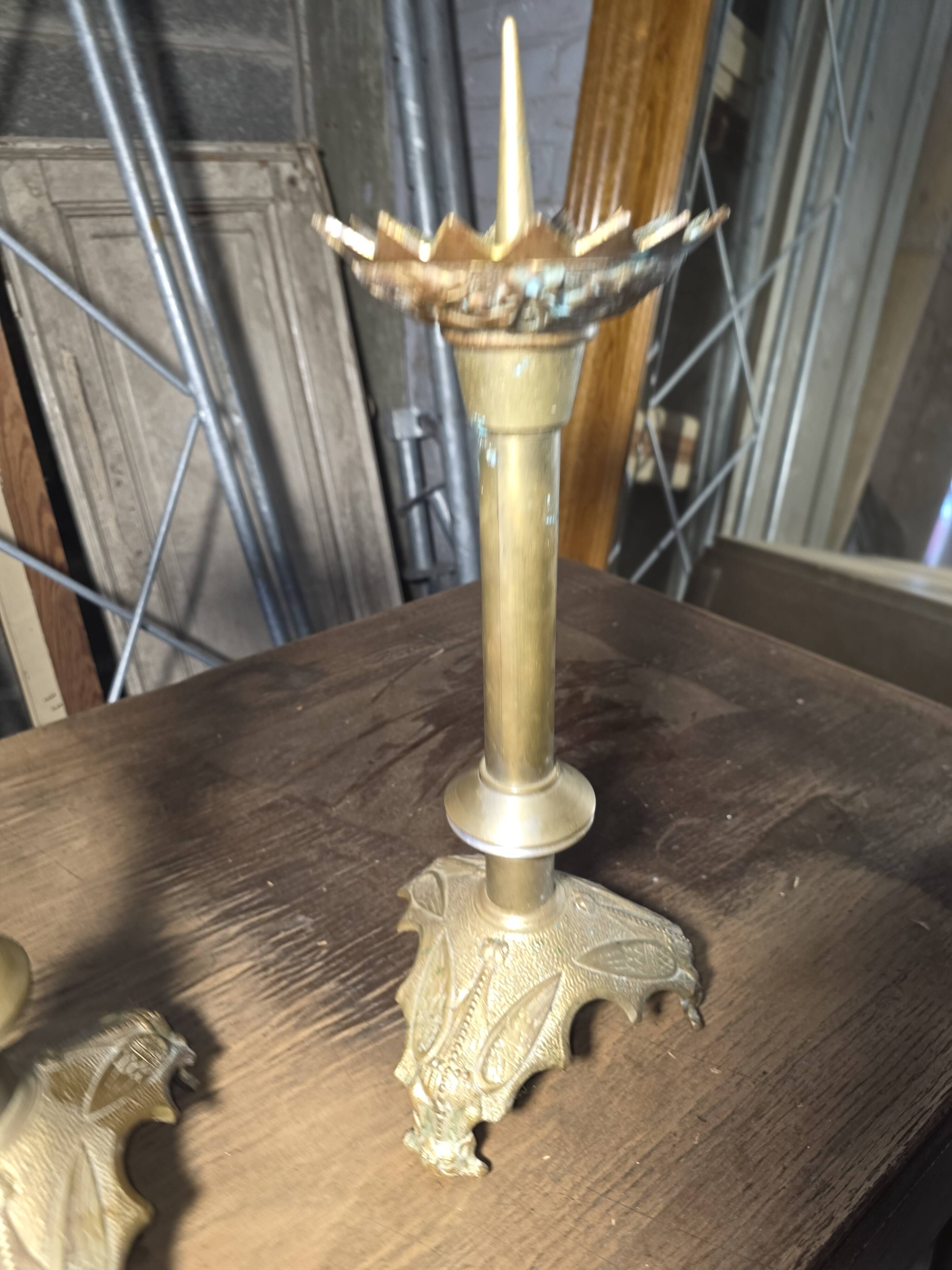 Pair of antique candlesticks