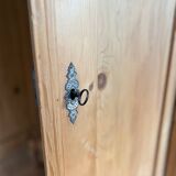 Armoire lingère bois brut