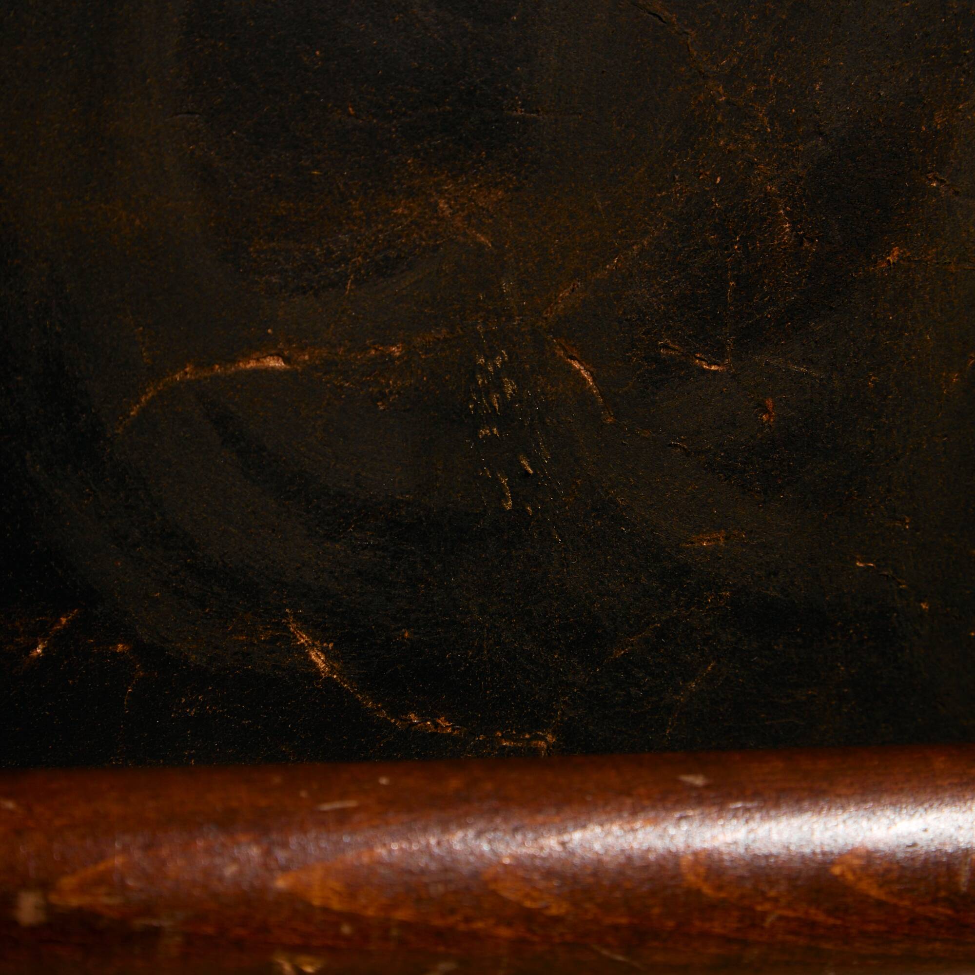 Hungarian calf leather lounge chair