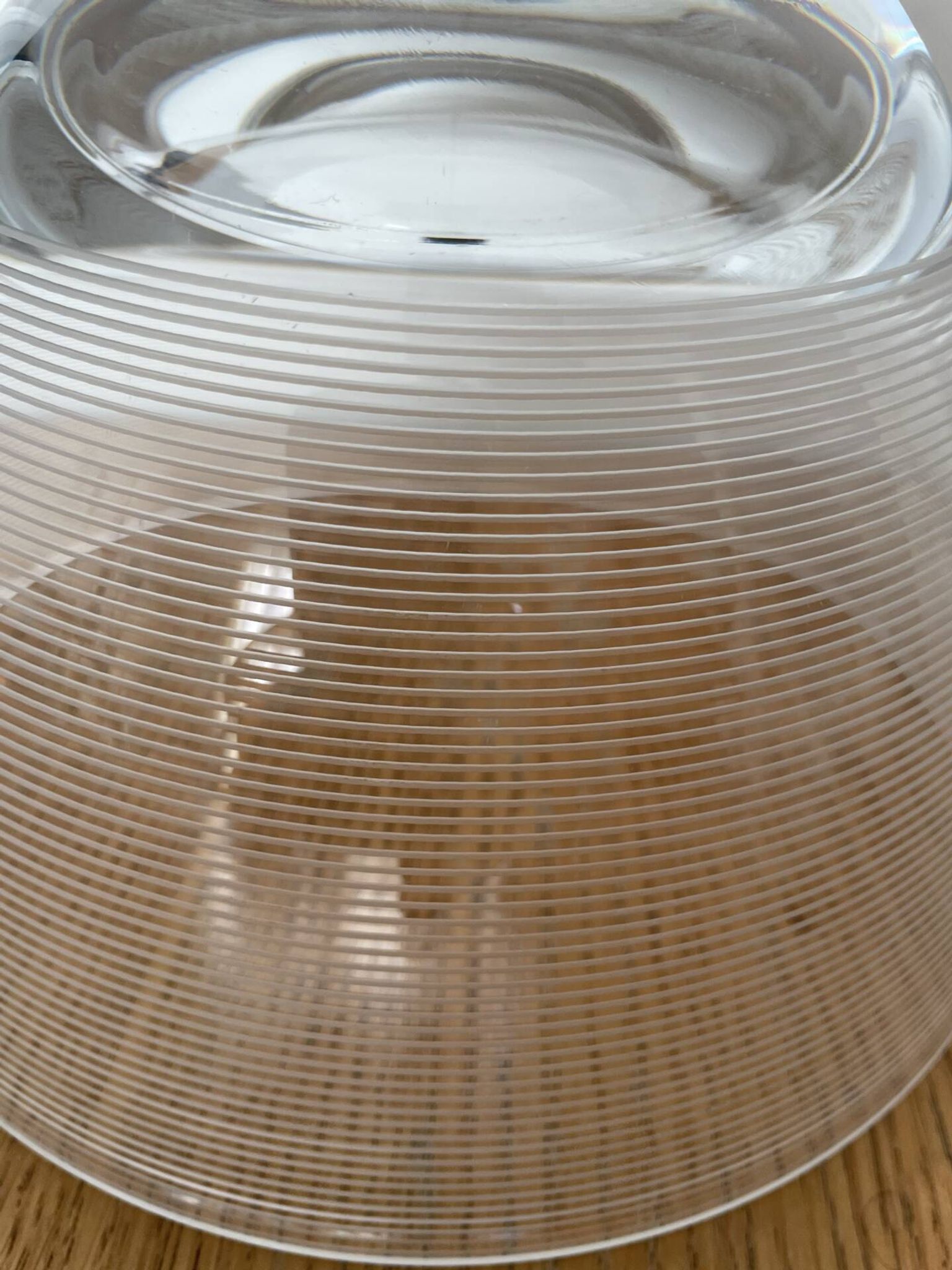 Pair of modernist salad bowls in Scandinavian style.