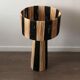Lamppost in Raphia fine black natural style