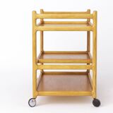 Vintage Serving Trolley Oak 1970s Danish