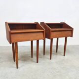 Vintage Danish design night stands cabinet 1960