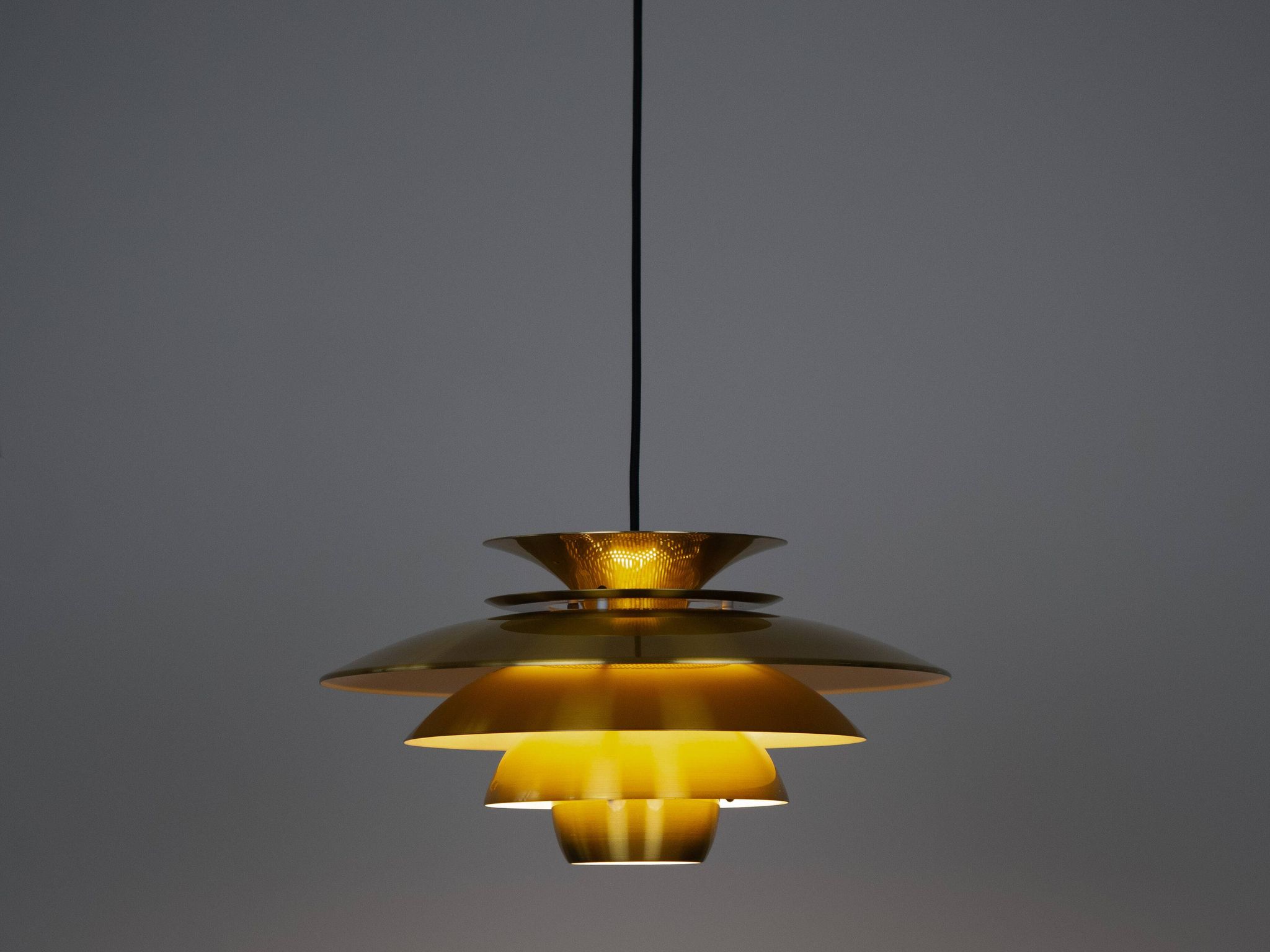 Vintage Danish hanging lamp Verona, 1980s