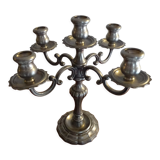 Candlestick 5 branches pewter Peltro signed