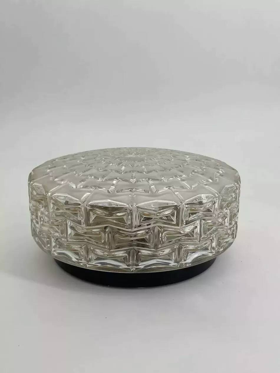 Glass ceiling light, 1960s