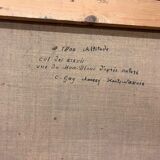 Oil on canvas of the Col des Aravis in Haute-Savoie