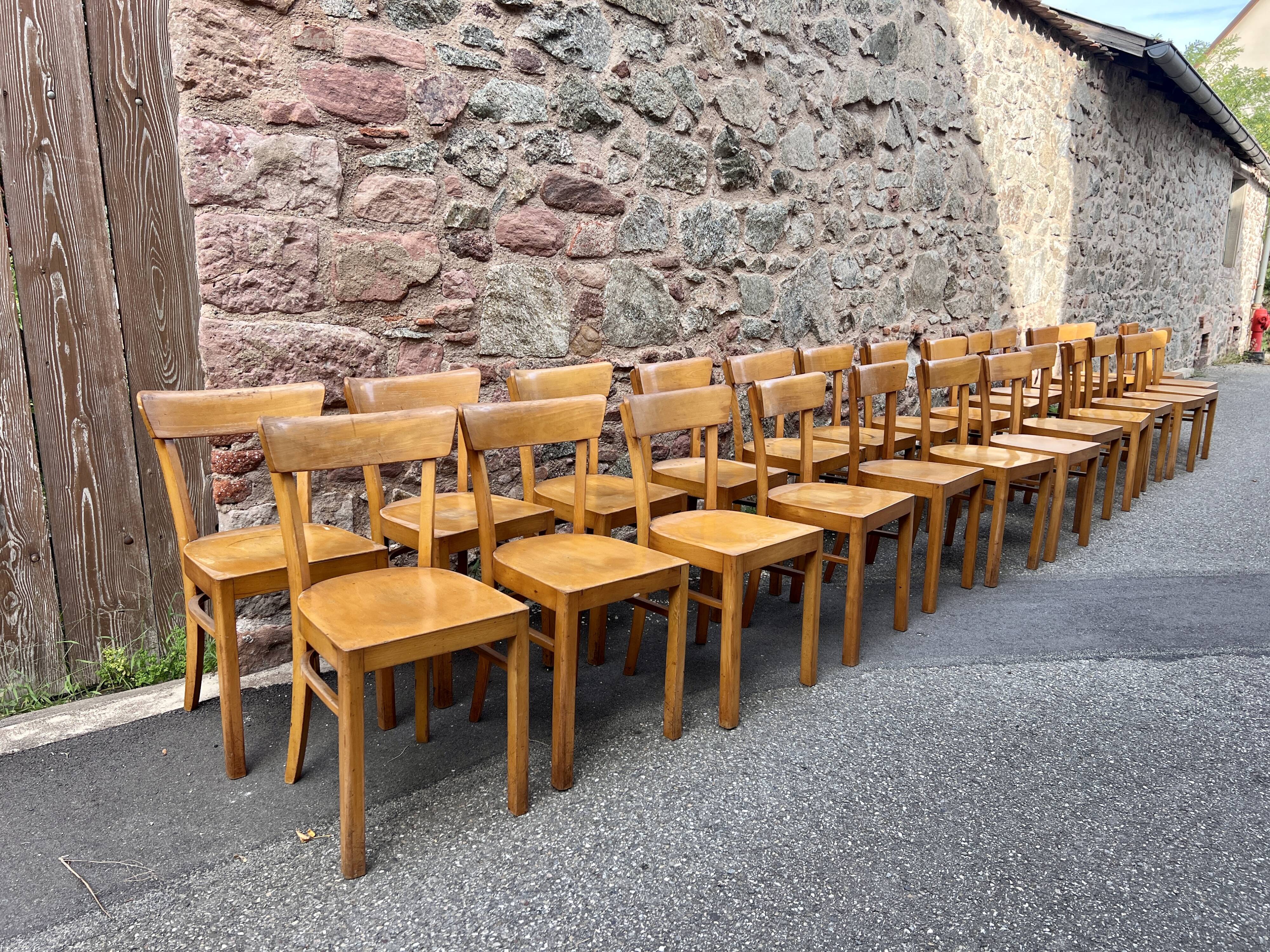 Fischel Thonet Baumann style bistro chair series