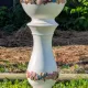 Large column vase holder with ceramic pot cache Belle Époque