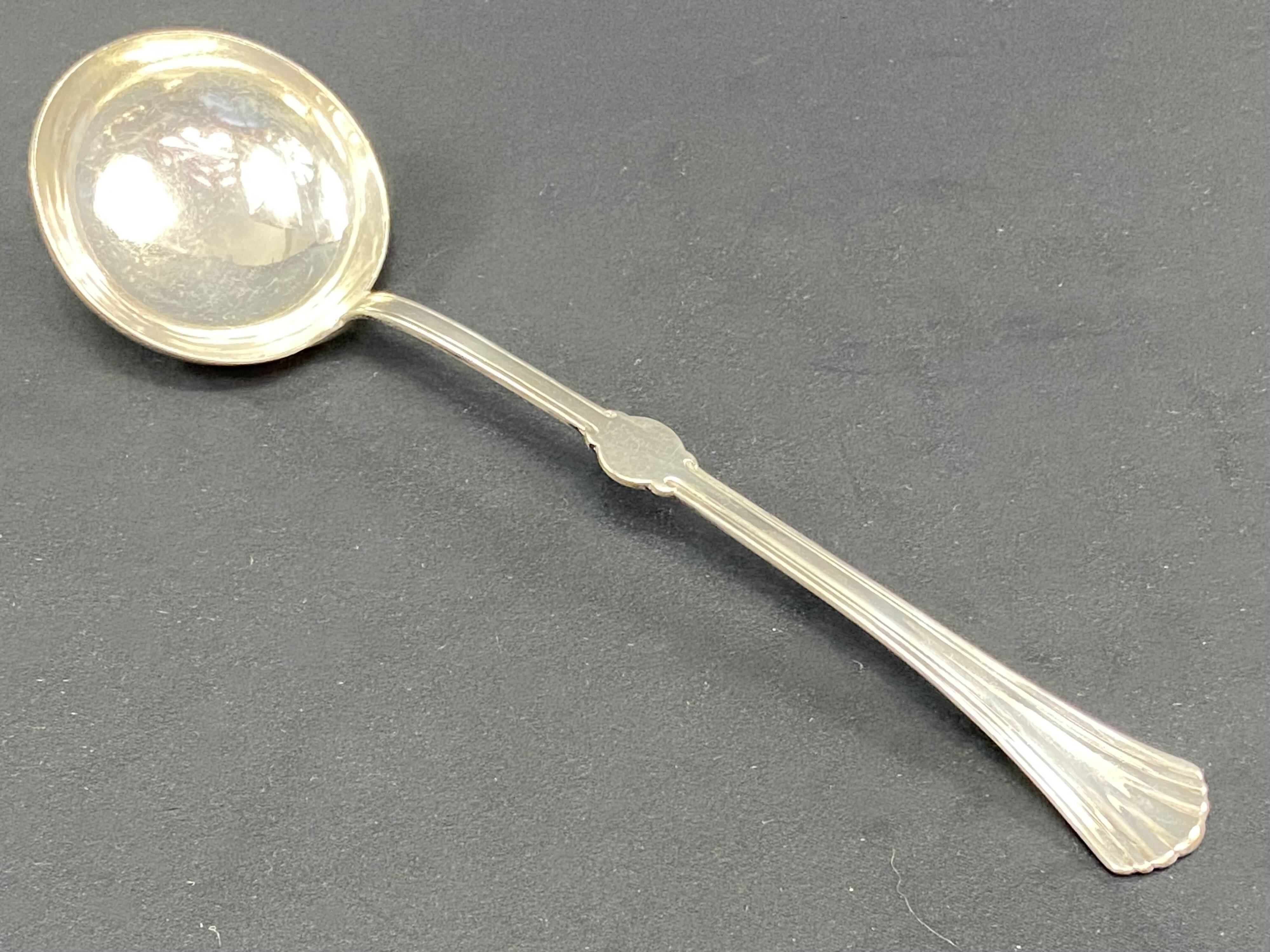 Silver-plated metal ladle signed christofle