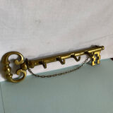 Porte-clés vintage en laiton
