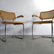Vintage cantilever chairs attributed to Marcel Breuer 'Cesca' chair - 1970s - set of 2
