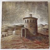 Oil on canvas contemporary landscape, signed Gouny et Marange