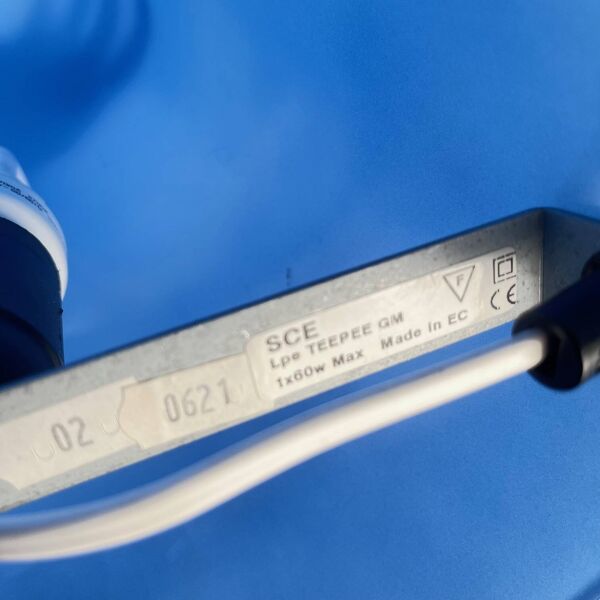 Lampe de table Teepee bleu XXL SCE Habitat, 1980-90