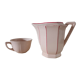 Art Deco milk jug and iron cup