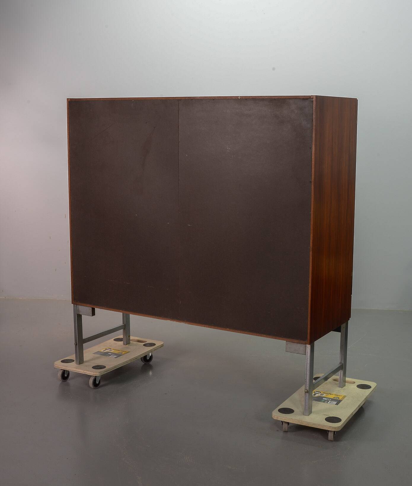 Fristho Franeker Vintage Design Rosewood Cabinet with Glass Handgrips 60s