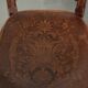 Ensemble de quatre chaises de bistro antiques de la fin du 19e/début du 20e siècle.