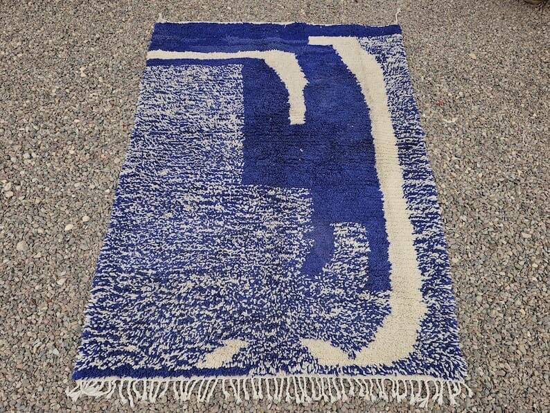 Tapis berbère tissé main artisanale traditionnelle 1,5/2,5 m