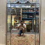 Miroir vénitien époque Napoléon III 130/75 cm