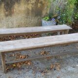 Pair of oak benches