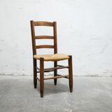 Antique mulched wooden country chair