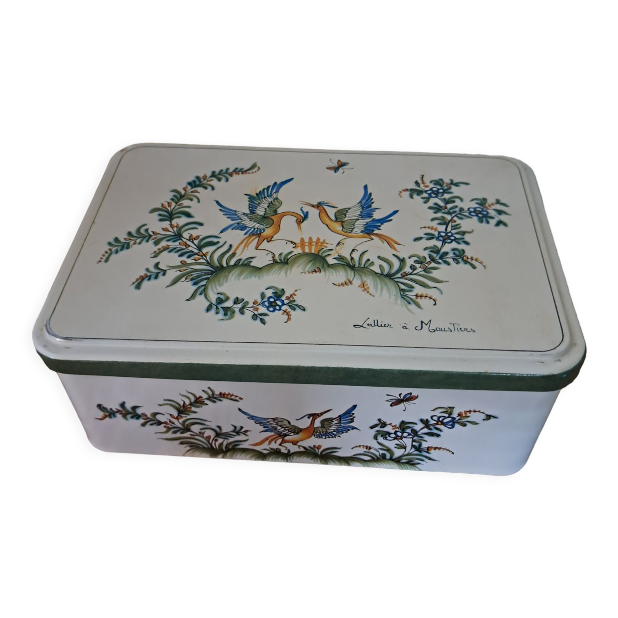 Massilly metal sugar box reproduction Moustiers