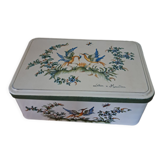 Massilly metal sugar box reproduction Moustiers