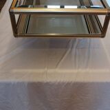 Glass and mirror coffee table, 1970