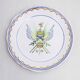 Revolutionary earthenware plate from Nevers