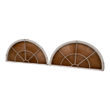 Half-moon window pair