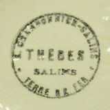 A teapot and sugar set by saline Thebes deco vinatage séventies collect.