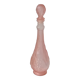 Large fruit motif genie CARAFE, vintage pink
