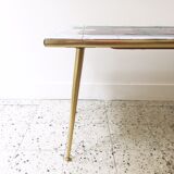 coffee table with ceramic tiles, 60s