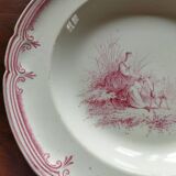 Assiette creuse en terre de fer Boulenger & Cie Choisy